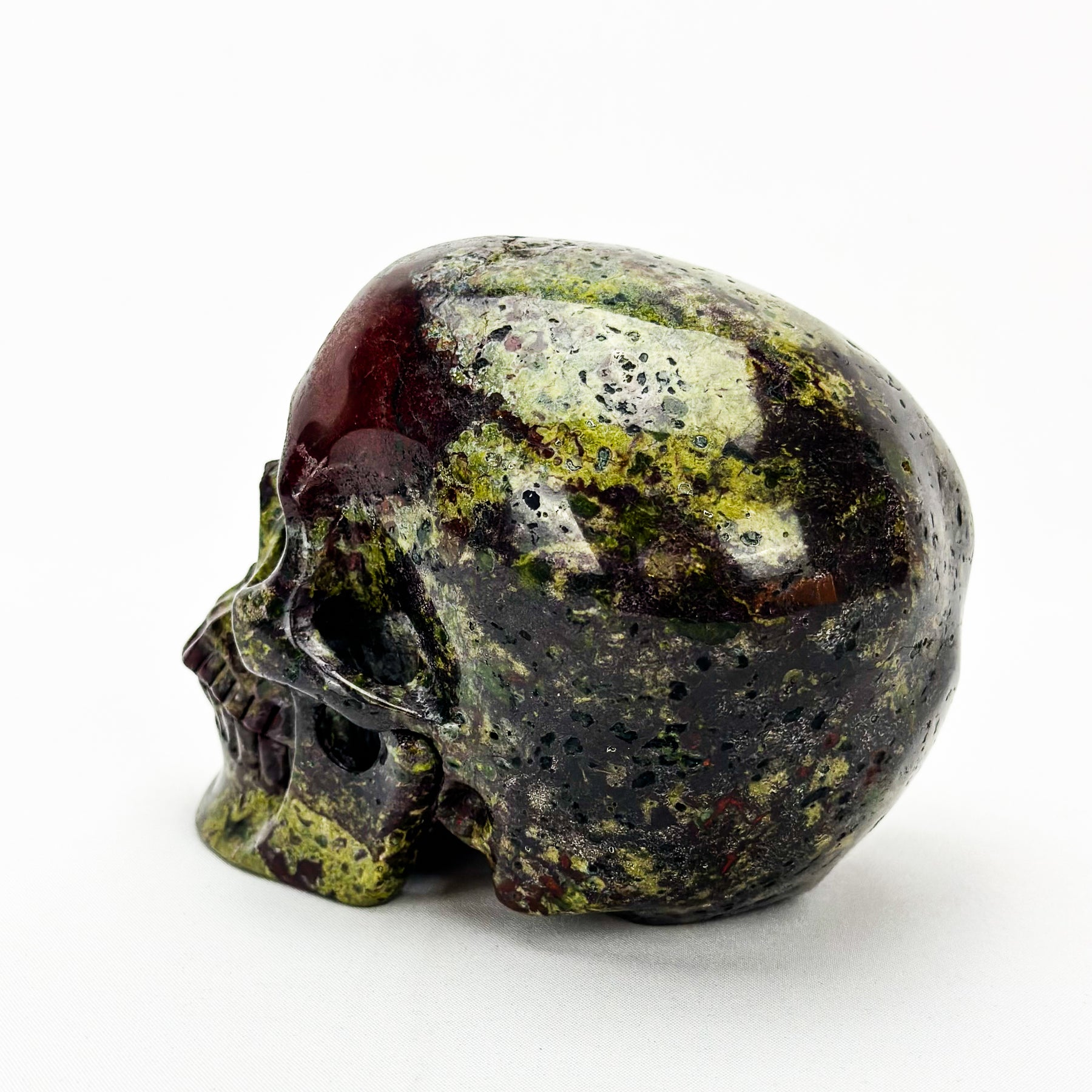 Dragon Bloodstone 4.75" Crystal Skull