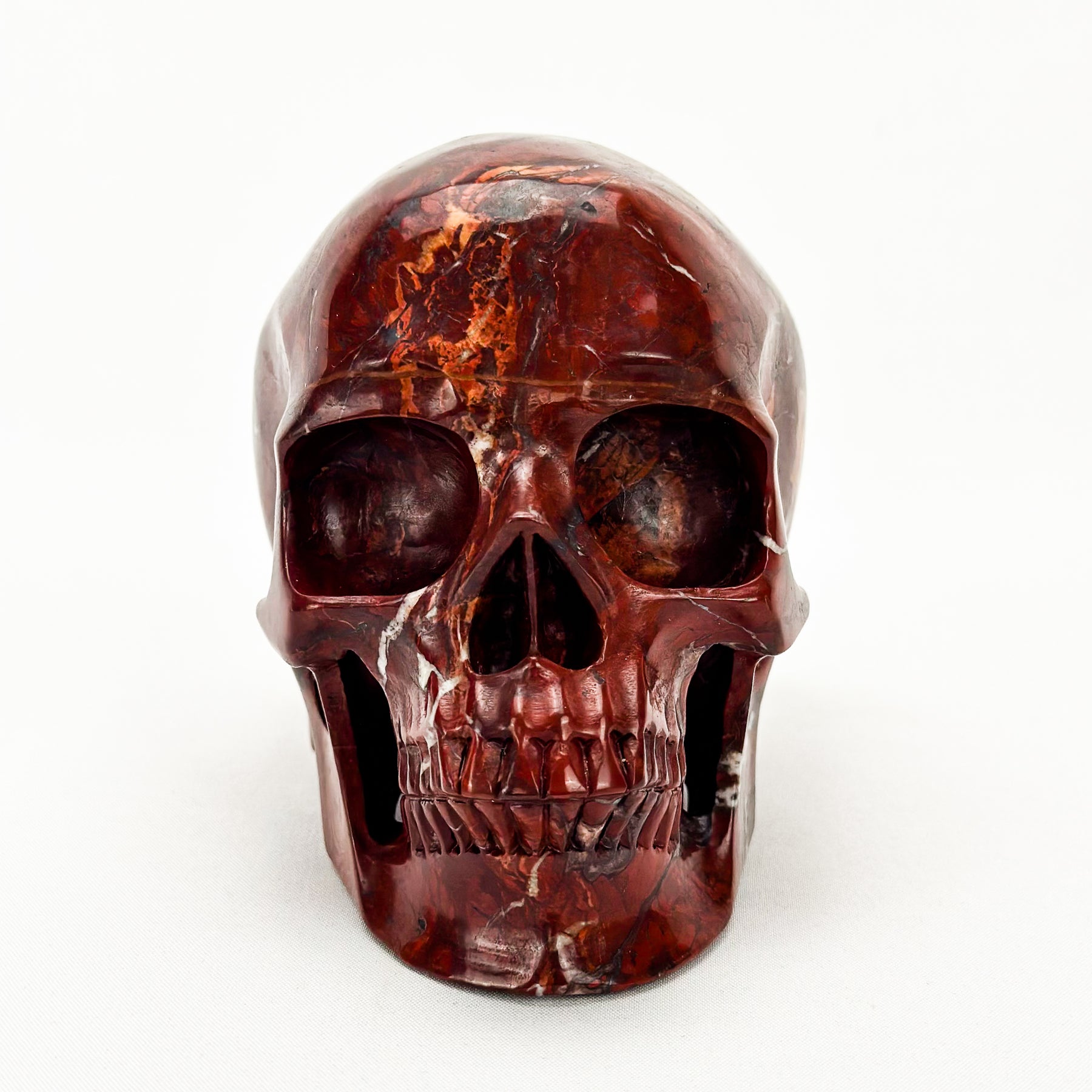 Red Jasper 4.75" Crystal Skull