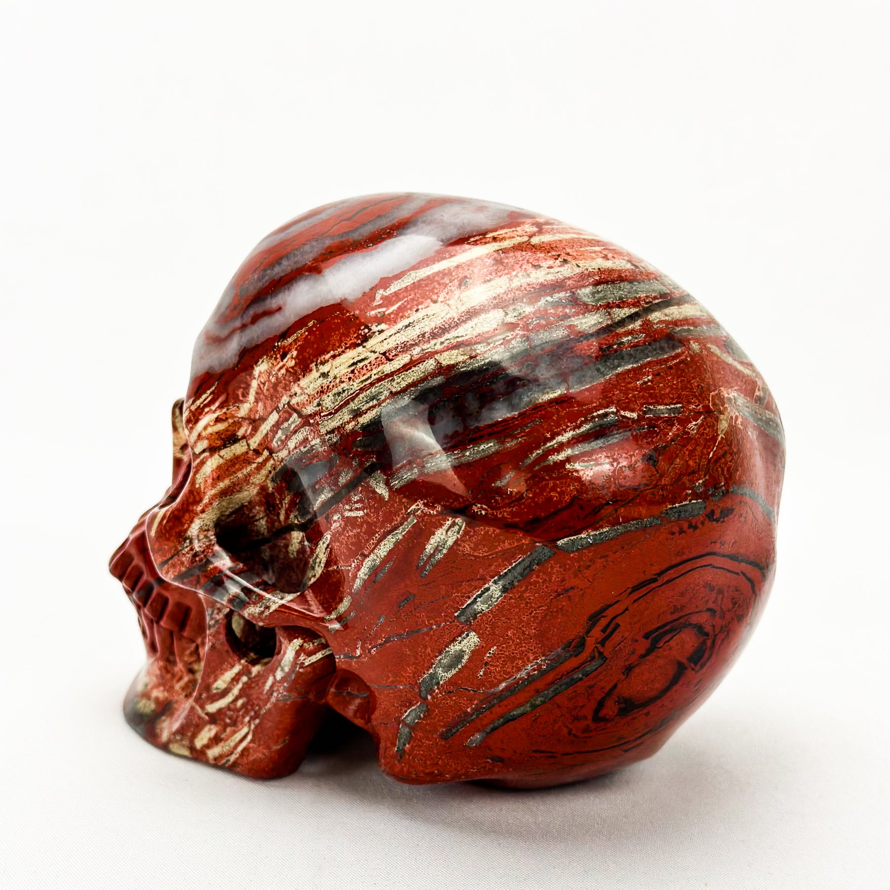 Red Jasper 4.75" Crystal Skull