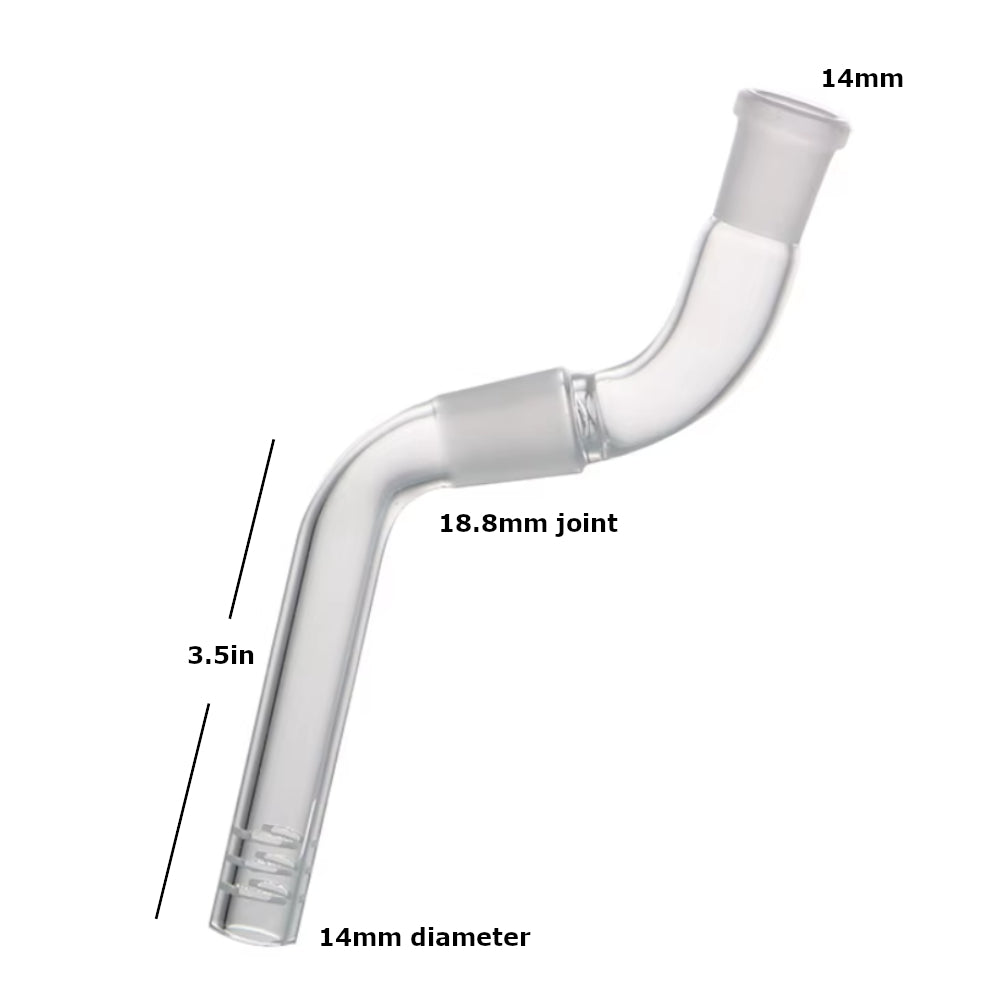 S Shape Downstem - 3.5" inch Bottle Downstem