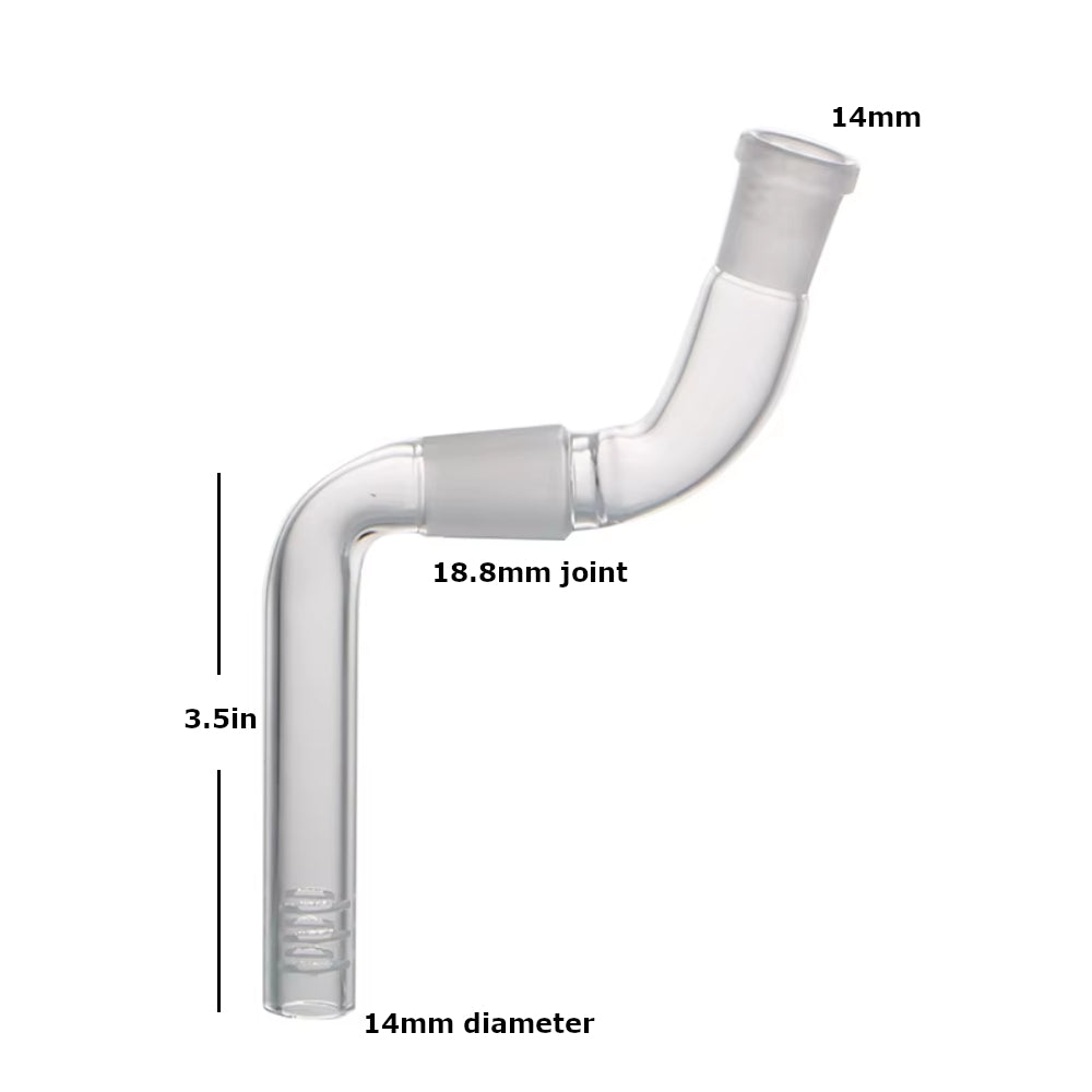 S Shape Downstem - 3.5" inch Bottle Downstem