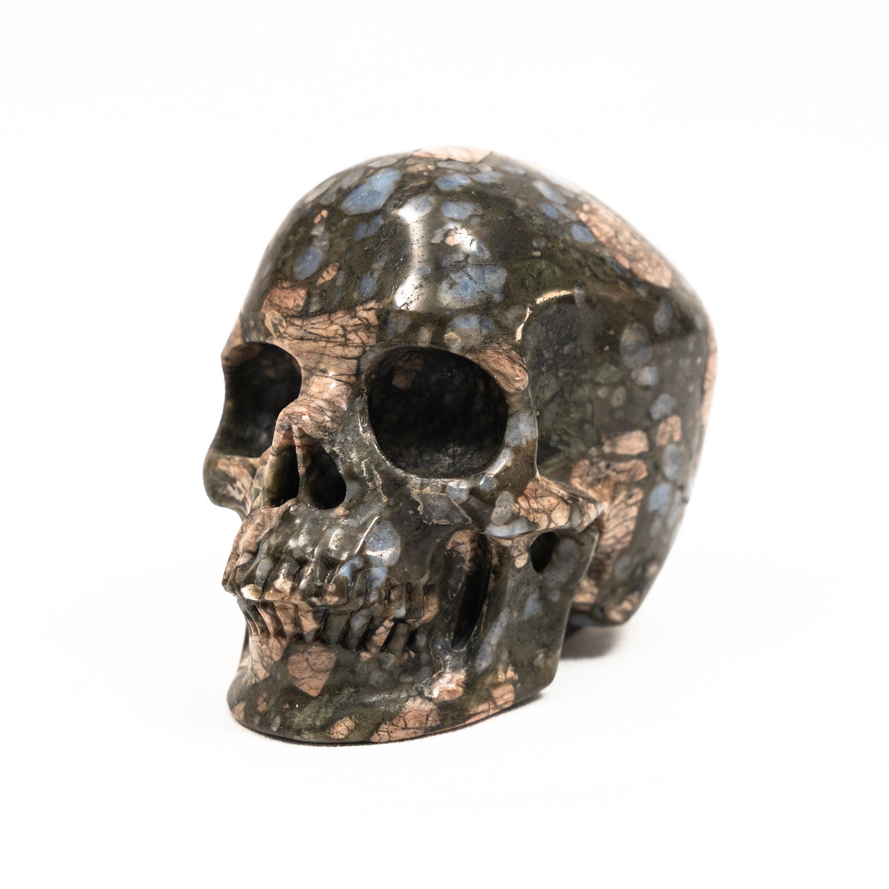 Galaxy Rhyolite (Que Sera) Crystal Skull - Hand Carved 3.5" Large Skull - RARE
