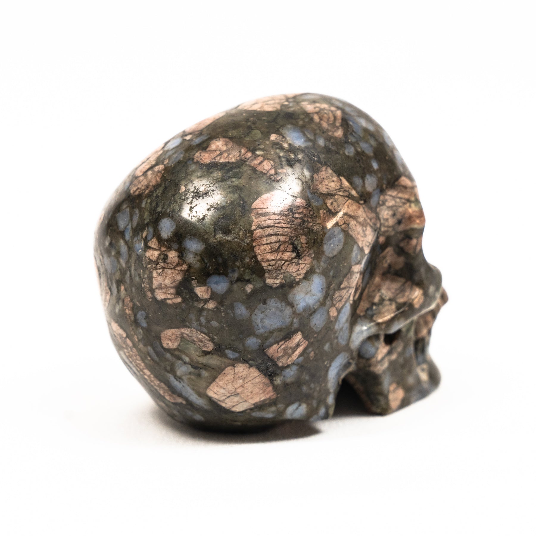 Galaxy Rhyolite (Que Sera) Crystal Skull - Hand Carved 3.5" Large Skull - RARE