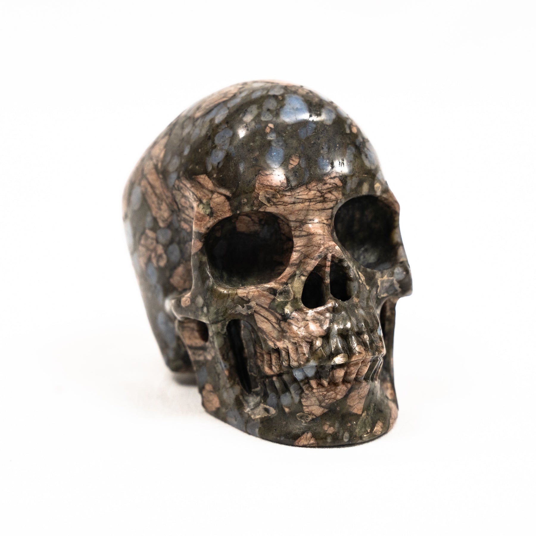 Galaxy Rhyolite (Que Sera) Crystal Skull - Hand Carved 3.5" Large Skull - RARE