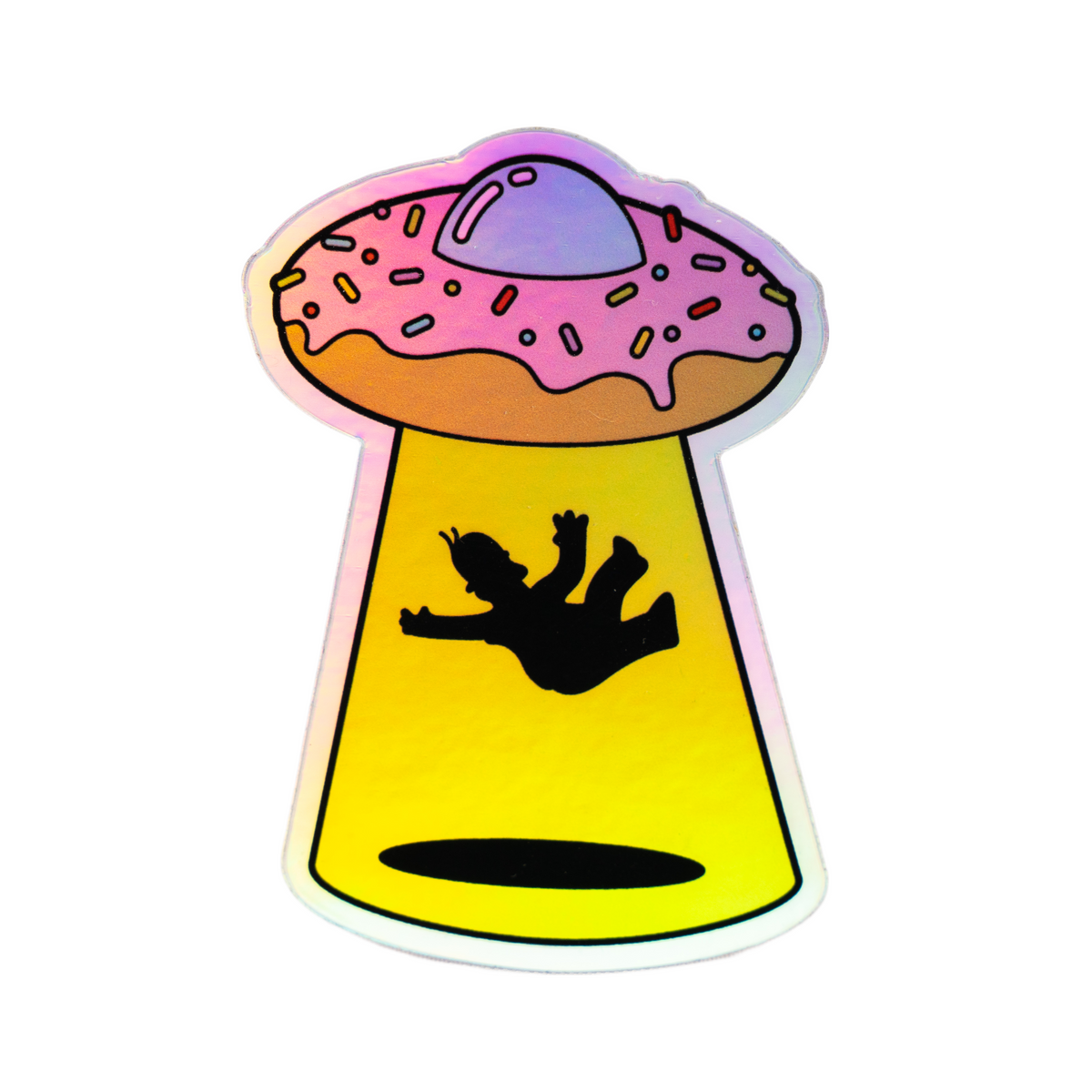 donut UFO sticker
