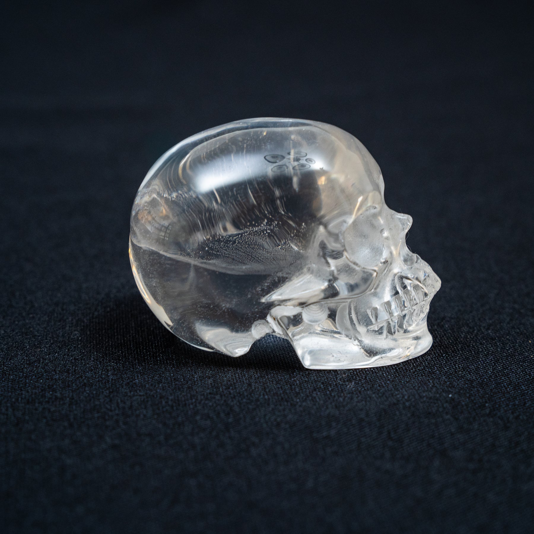 High Quality Clear Quartz Crystal Skull - Hand Carved 2.5" Reiki Chakra Healing Crystal Skull Stones