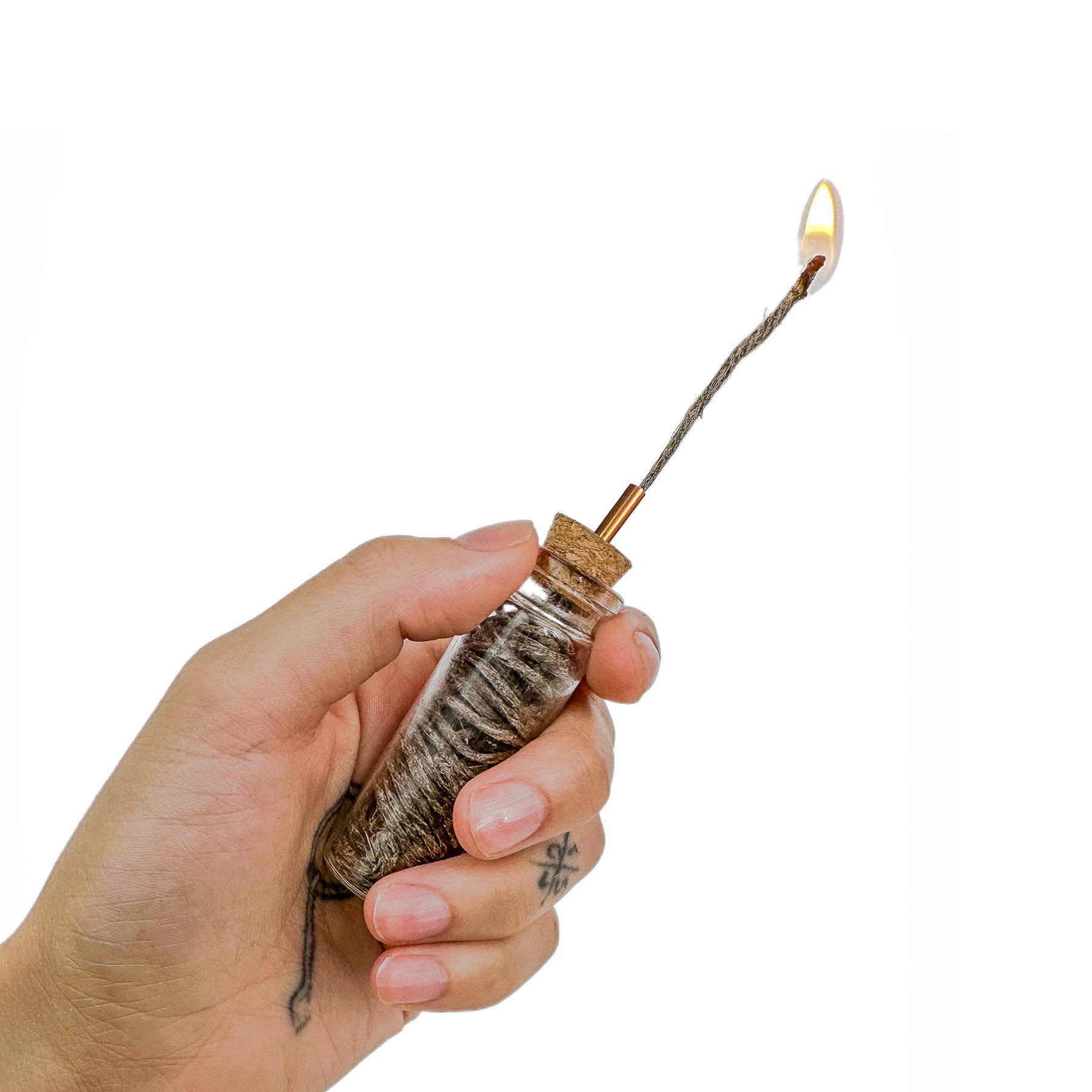 Hemp Wick Jar Dispenser - 8ft Natural Hemp Wick & Beeswax
