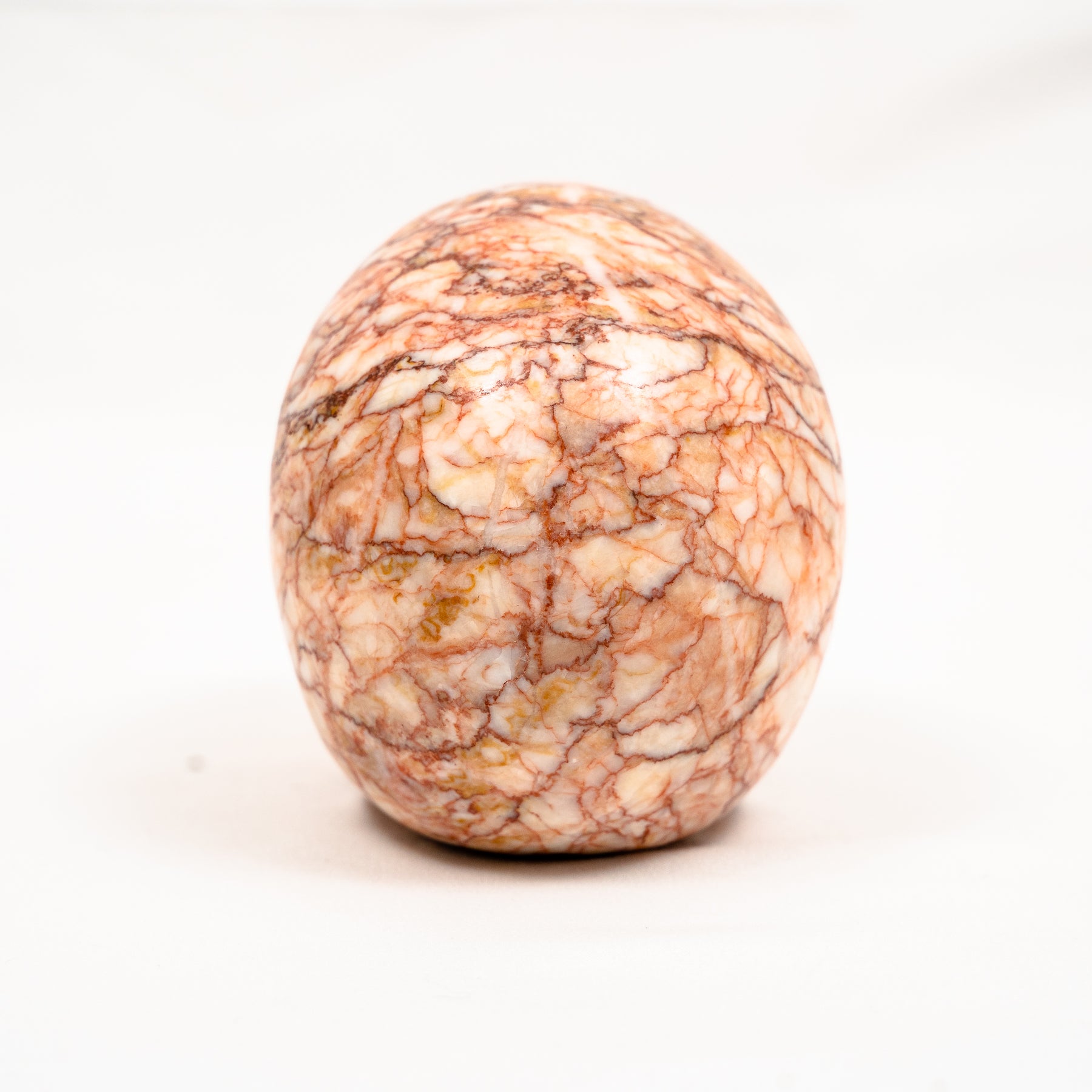 Red Vein Network Jasper Skull - Hand Carved 5" Large Crystal Skull