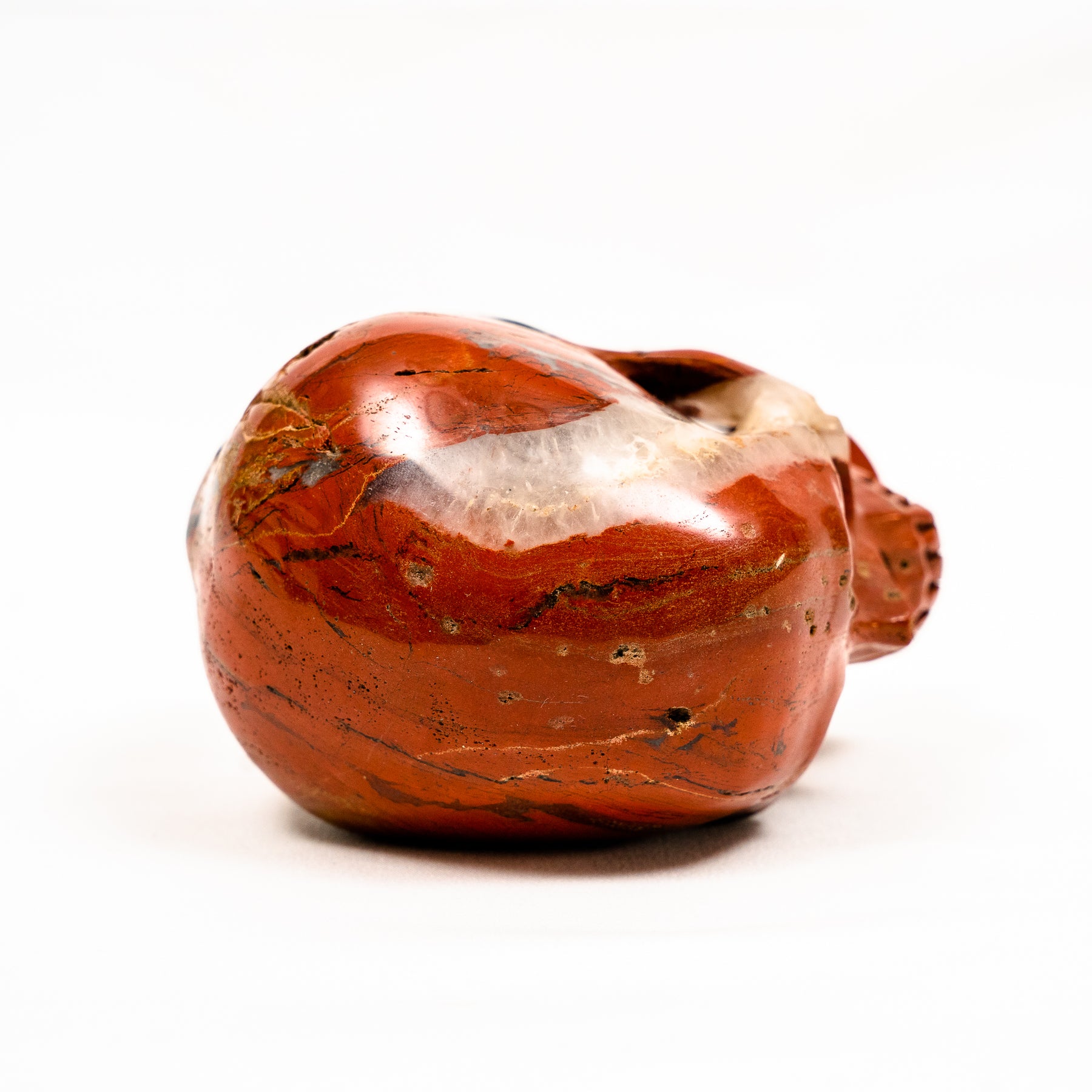 Realistic Red Jasper 4.25" Crystal Skull