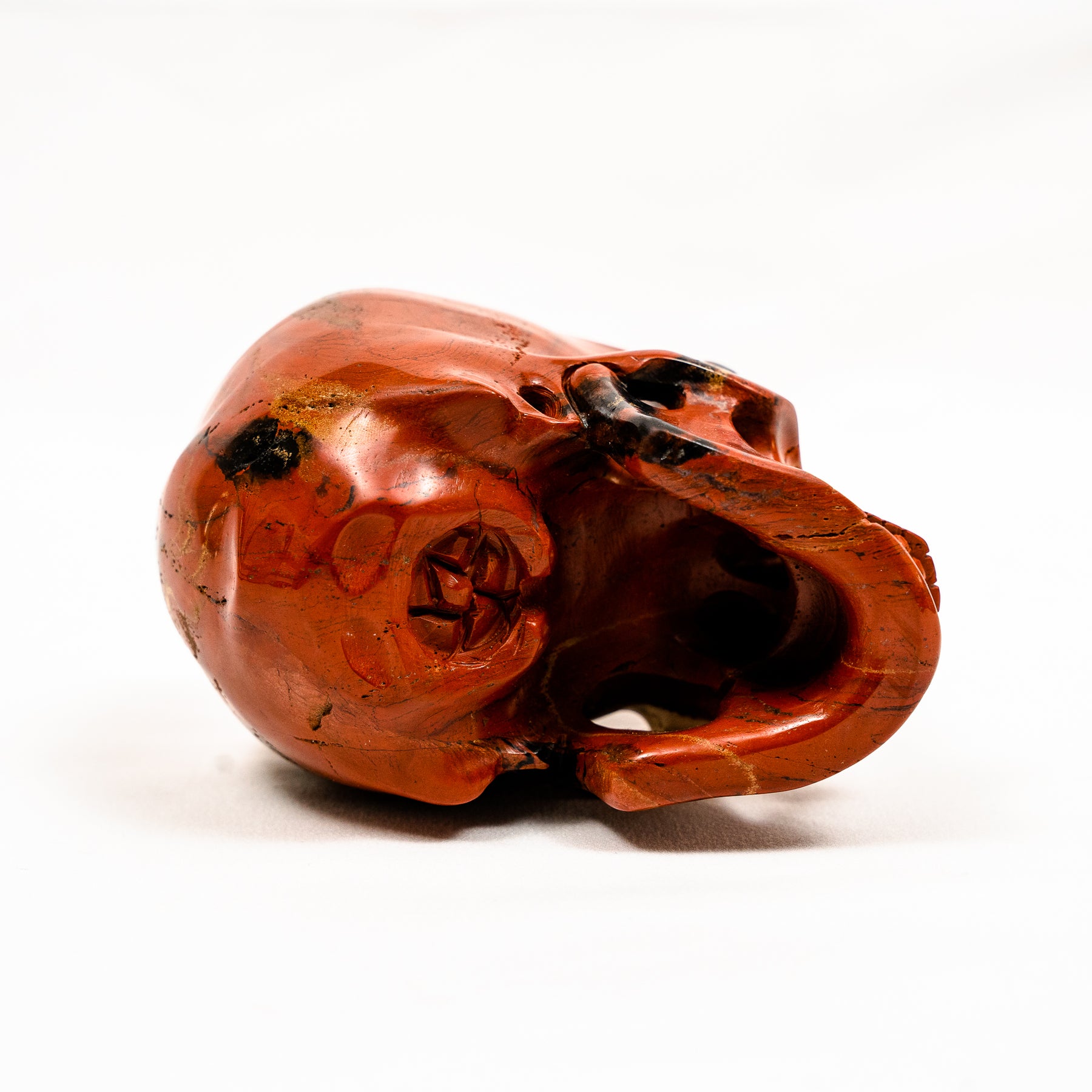 Realistic Red Jasper 4.25" Crystal Skull