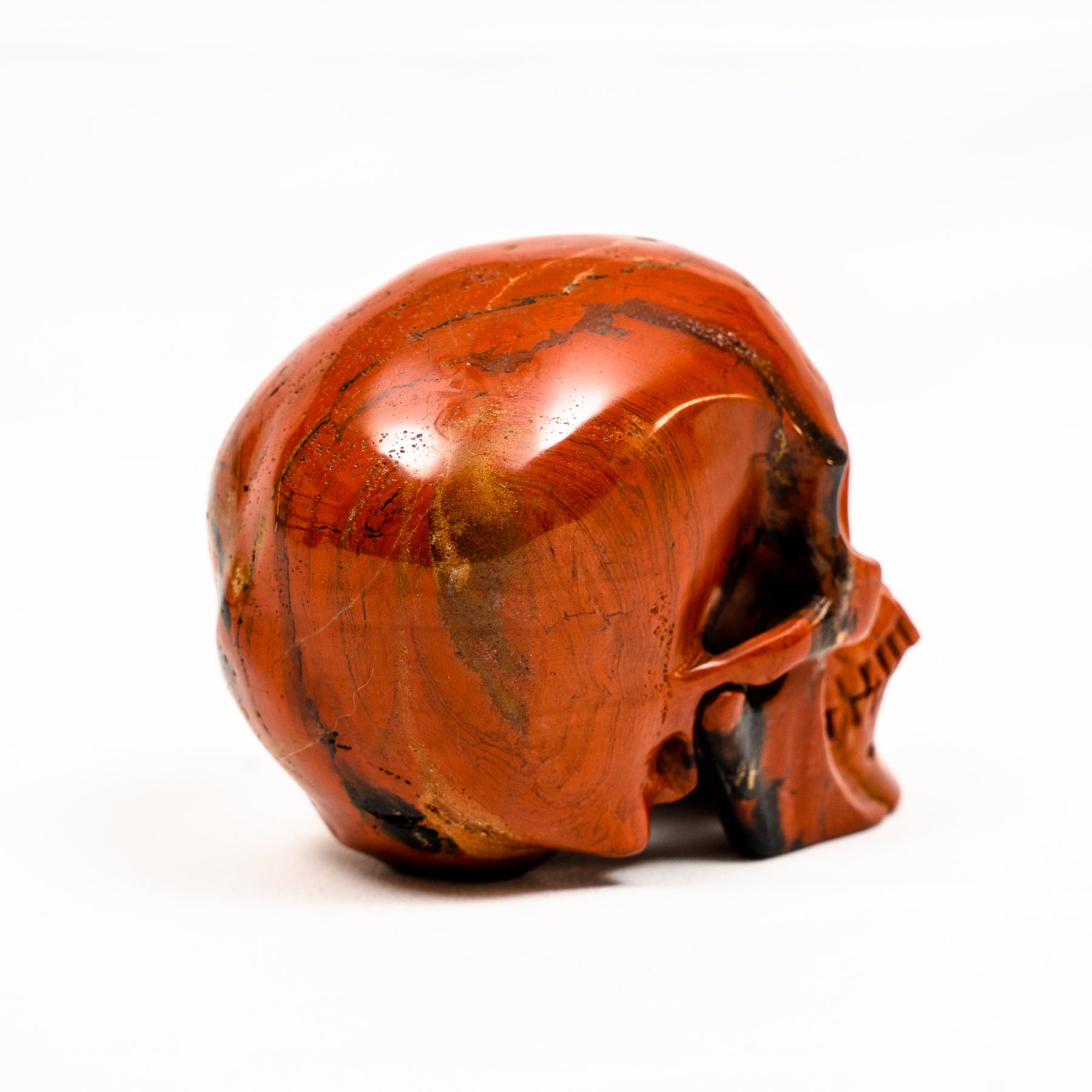 Realistic Red Jasper 4.25" Crystal Skull