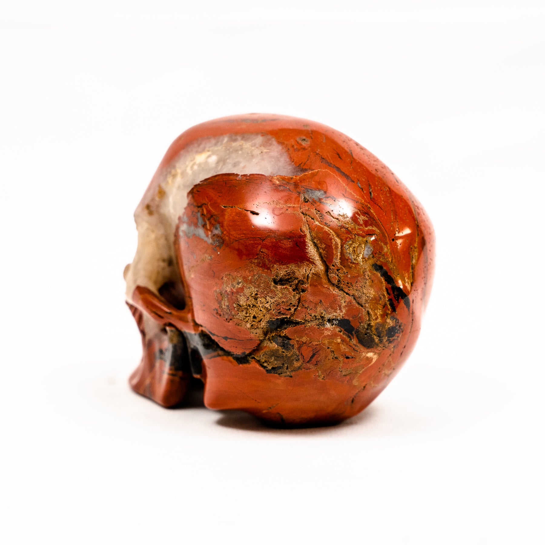Realistic Red Jasper 4.25" Crystal Skull