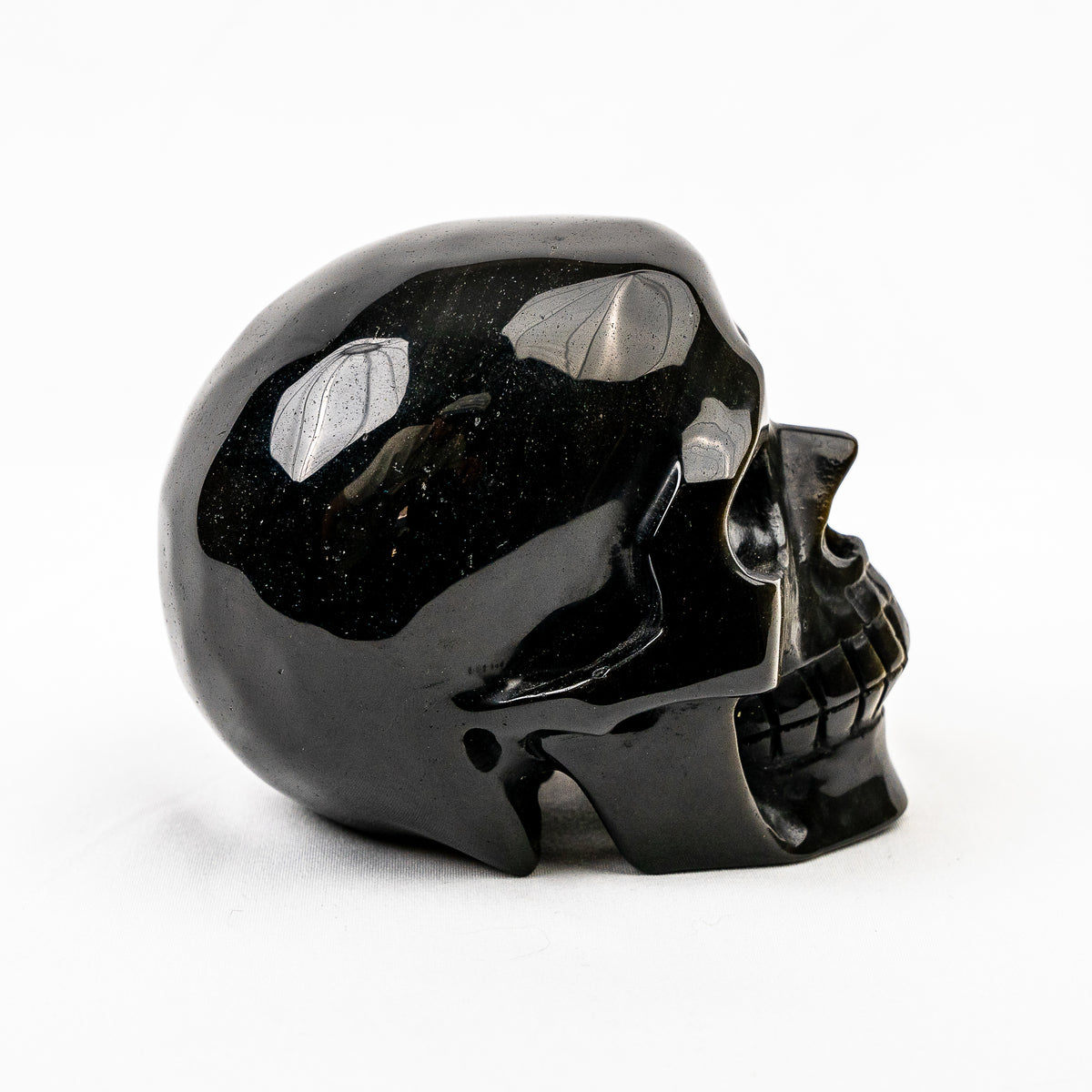 High Quality Gold Obsidian 4.5" Hand Carved Crystal Skull