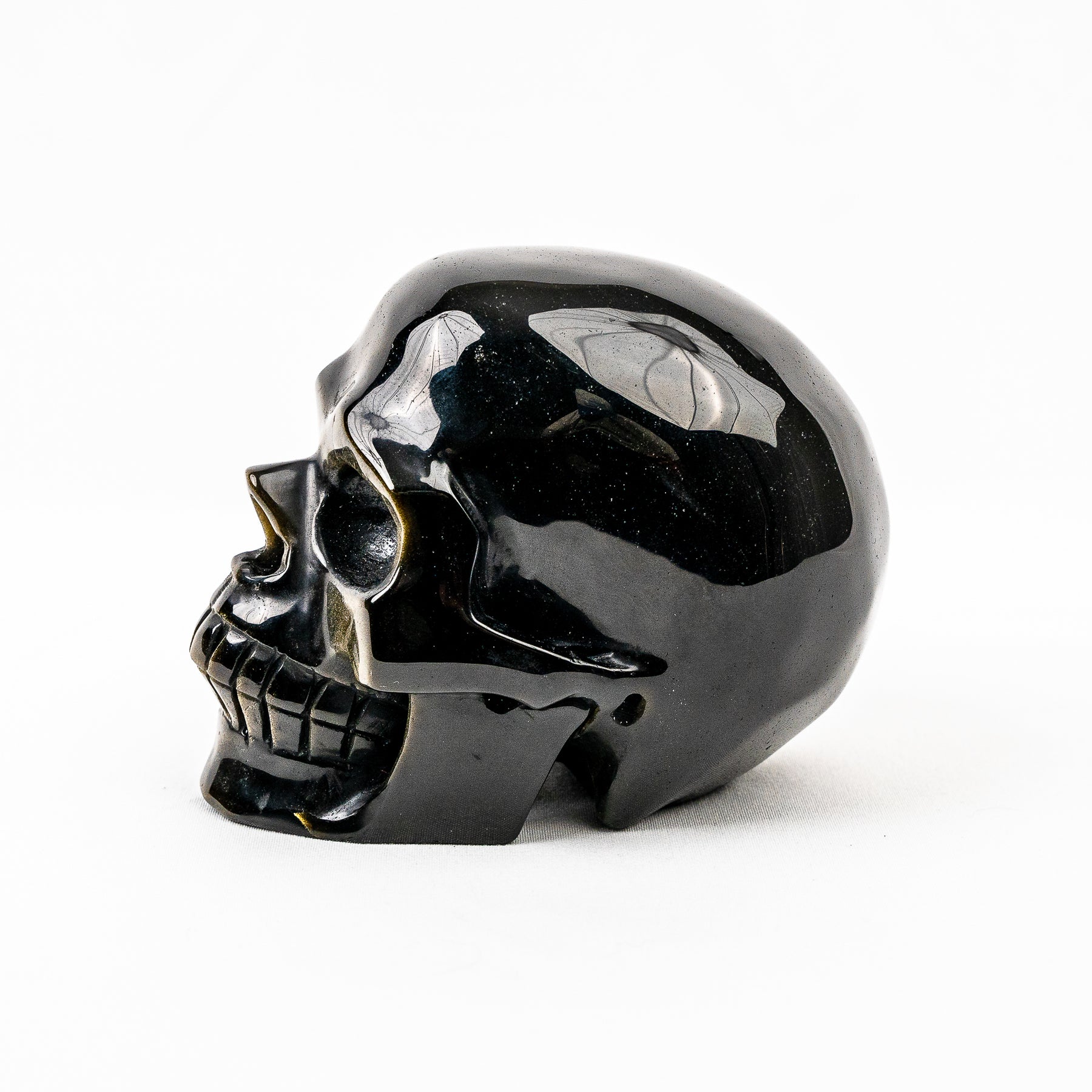 High Quality Gold Obsidian 4.5" Hand Carved Crystal Skull