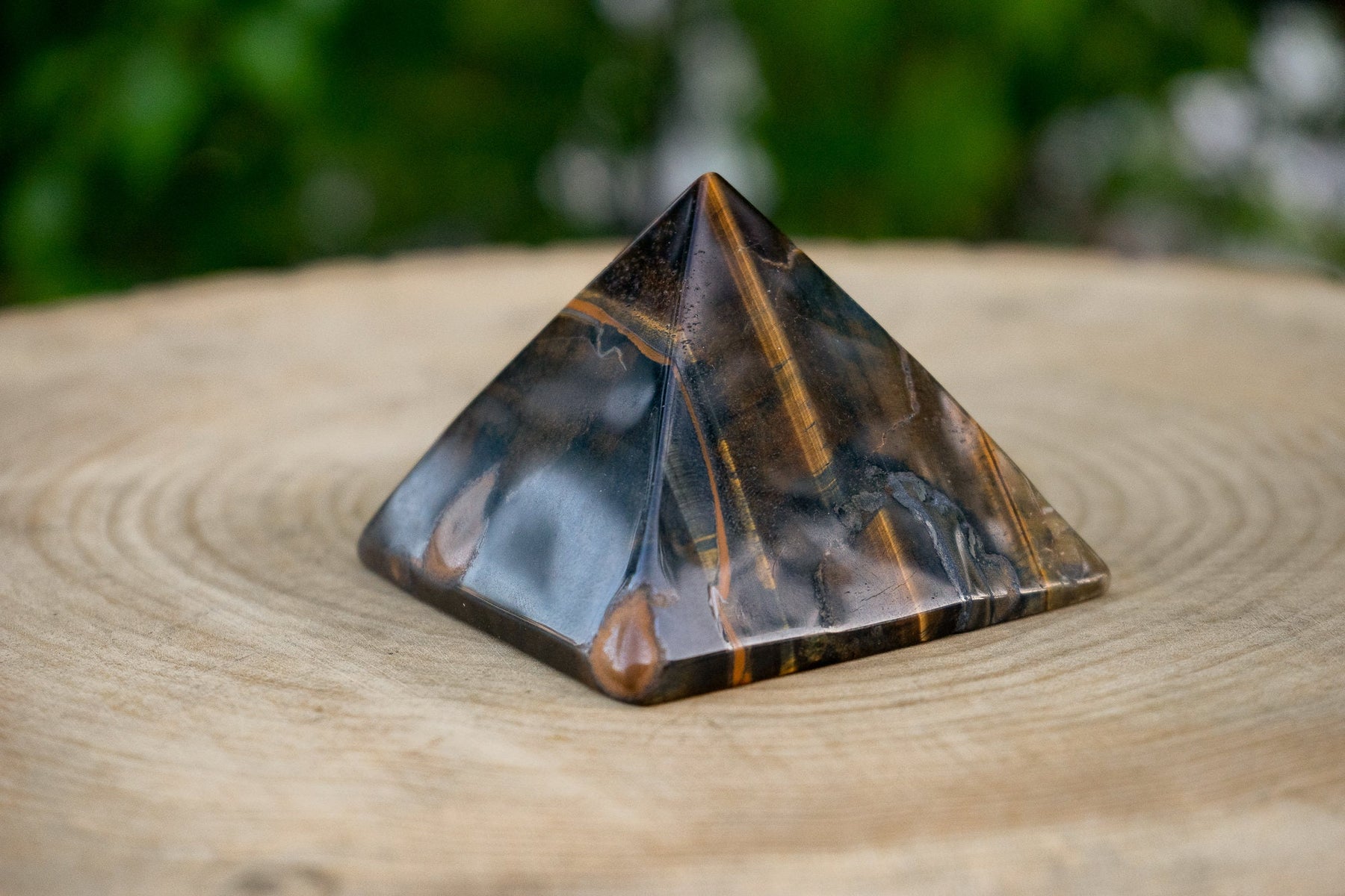 Tigers Eye - Eye of Providence 3.25" Crystal Pyramid