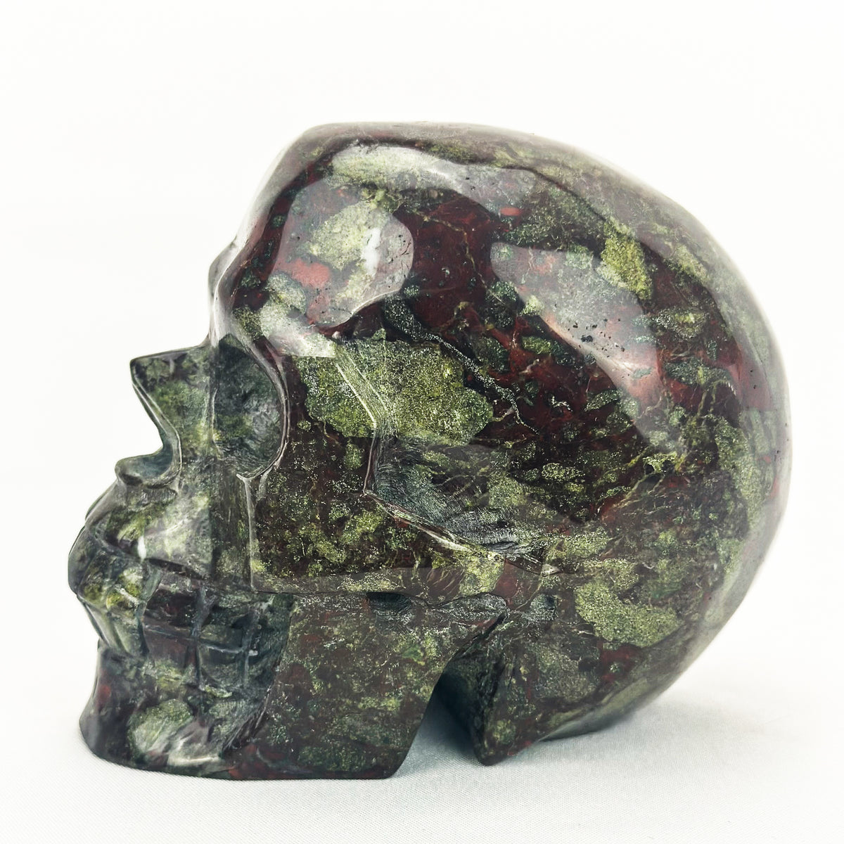 Dragon Bloodstone 4.25" Crystal Skull