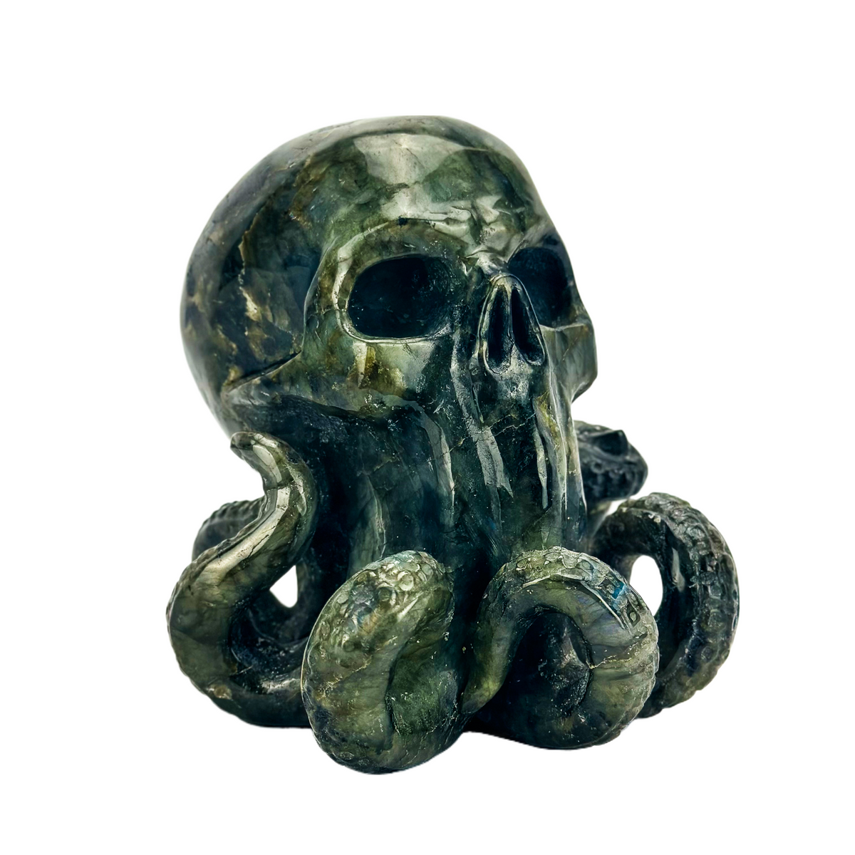 Cthulhu Idol Labradorite 5.5" Crystal Skull
