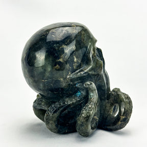 Cthulhu Idol Labradorite 5.5" Crystal Skull