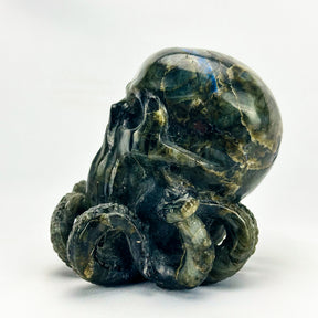 Cthulhu Idol Labradorite 5.5" Crystal Skull