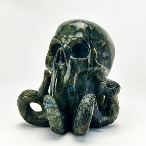Cthulhu Idol Labradorite 5.5" Crystal Skull