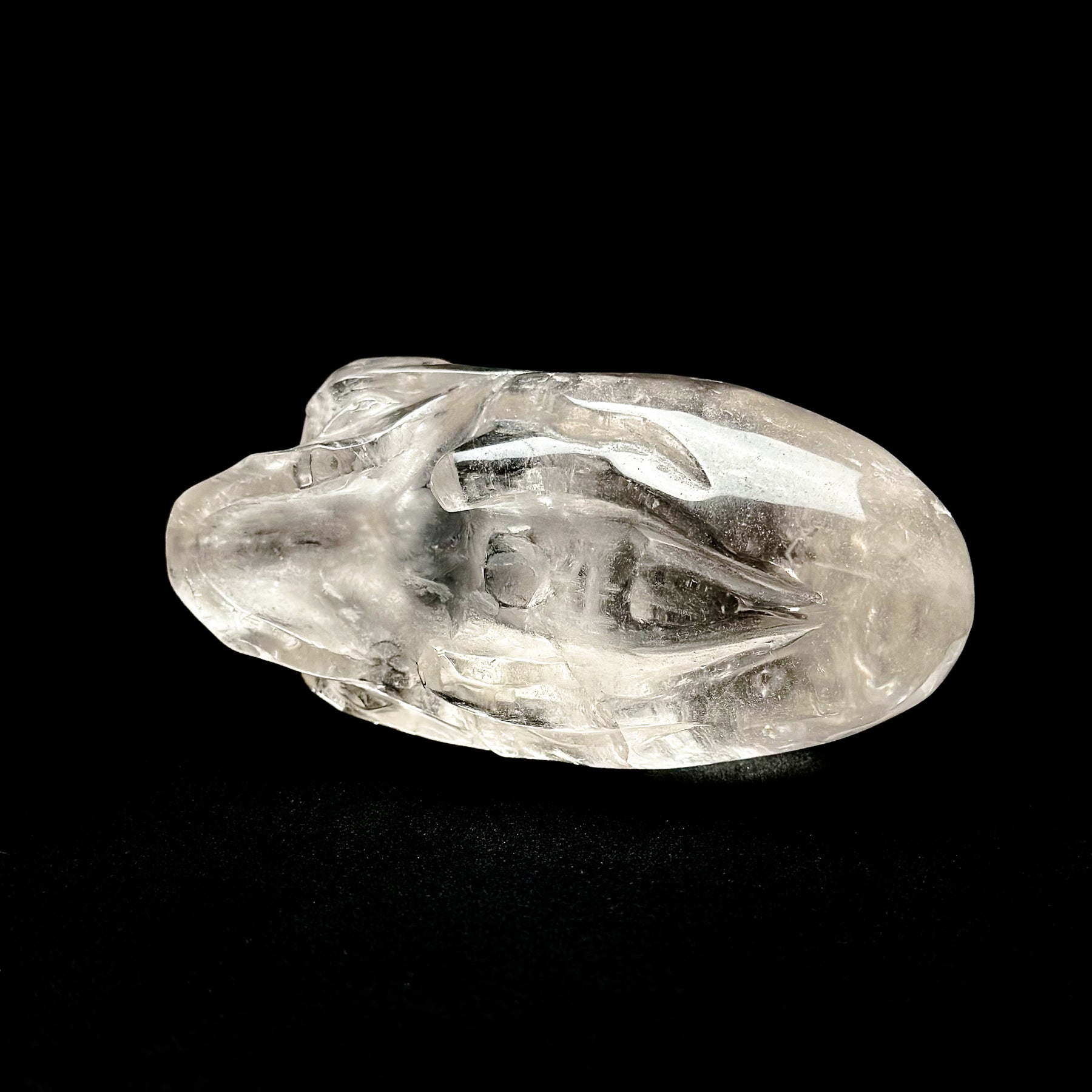 High Quality Smoky Quartz Elongated Mayan Alien Crystal Skull 4.75"