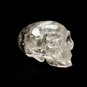 High Quality Smoky Quartz Elongated Mayan Alien Crystal Skull 4.75"