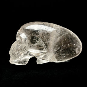 High Quality Smoky Quartz Elongated Mayan Alien Crystal Skull 4.75"