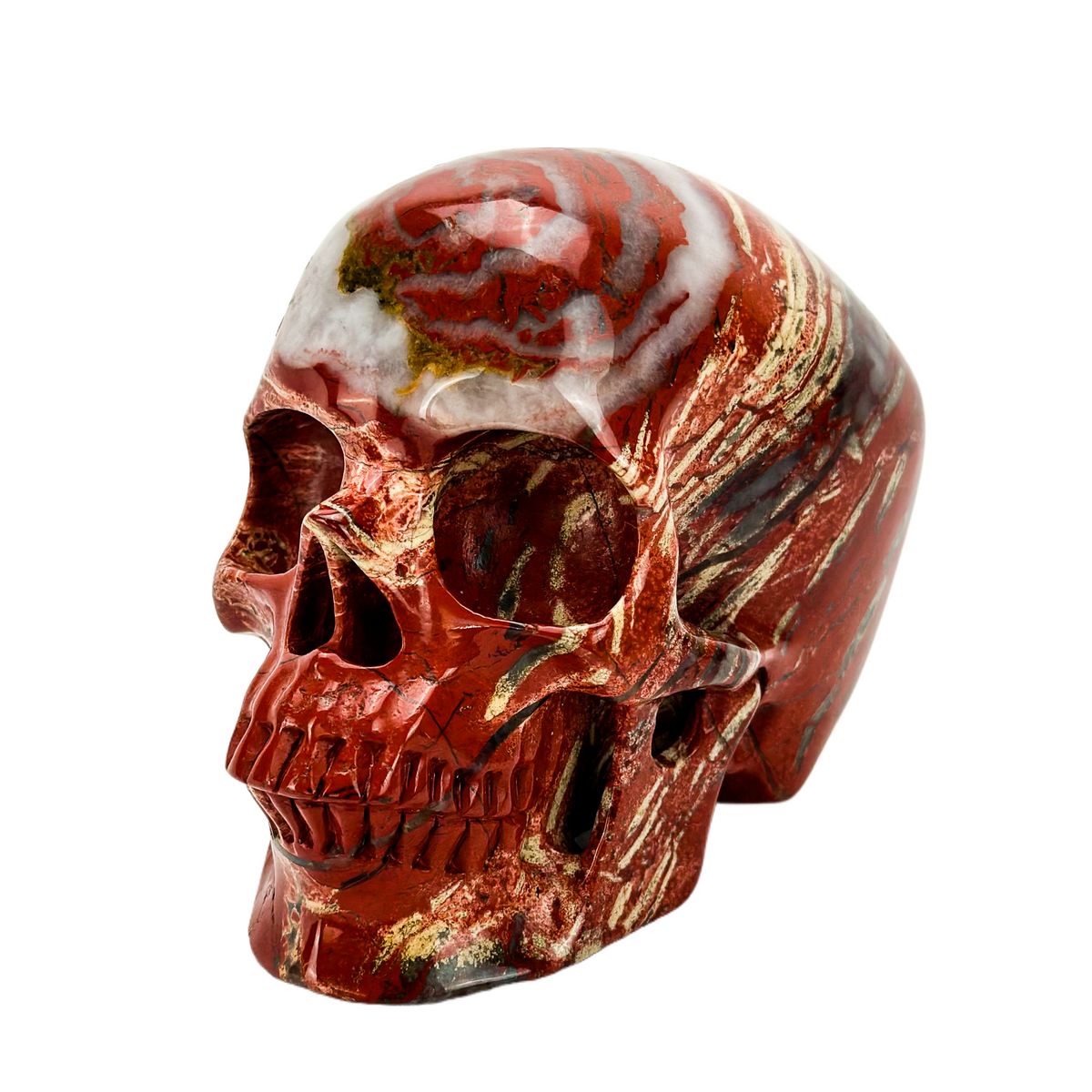 Red Jasper 4.75" Crystal Skull