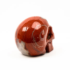 Red Jasper Quartz Skull - Hand Carved 5" Large Crystal Skull