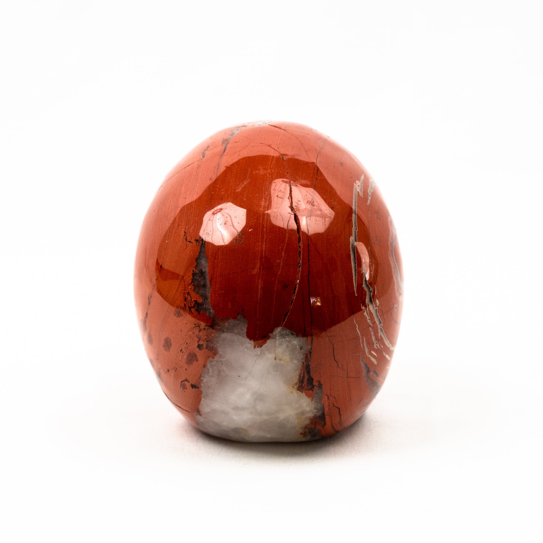 Red Jasper Quartz Skull - Hand Carved 5" Large Crystal Skull