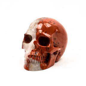 Red Jasper Quartz Skull - Hand Carved 5" Large Crystal Skull