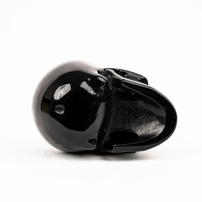 Black Obsidian Skull - Hand Carved 4.5" Large Crystal Skull