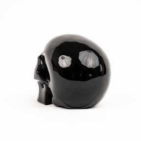 Black Obsidian Skull - Hand Carved 4.5" Large Crystal Skull