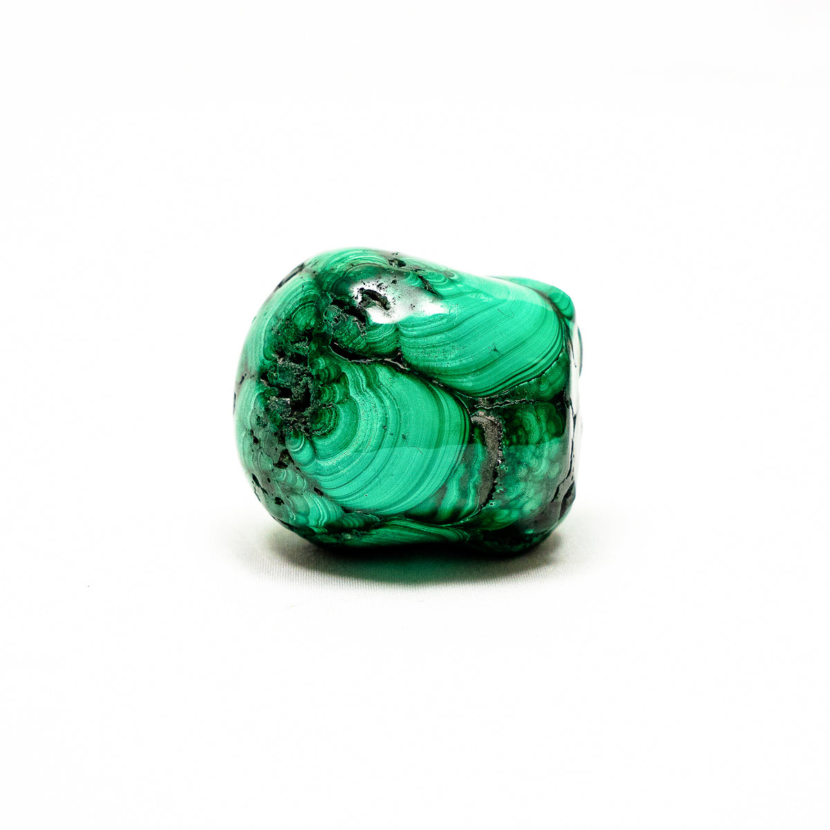 Malachite Crystal Alien - 2" Hand Carved Crystal Skull