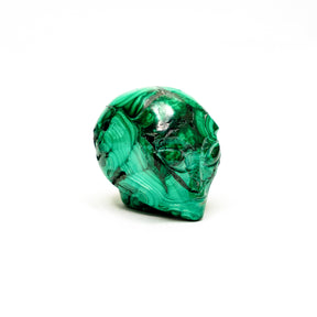 Malachite Crystal Alien - 2" Hand Carved Crystal Skull