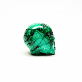 Malachite Crystal Alien - 2" Hand Carved Crystal Skull