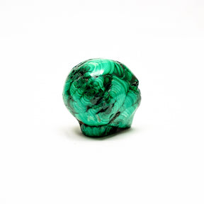 Malachite Crystal Alien - 2" Hand Carved Crystal Skull