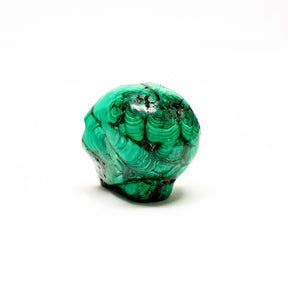 Malachite Crystal Alien - 2" Hand Carved Crystal Skull
