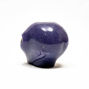 Purple Aventurine Crystal Alien with Tigers Eye - 3.5" Hand Carved Crystal Skull