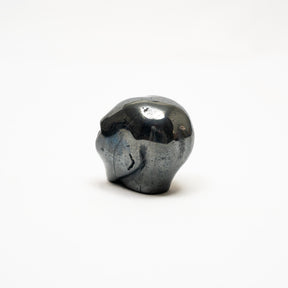 Hematite Crystal Alien - 2" Hand Carved Crystal Skull
