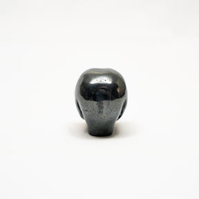 Hematite Crystal Alien - 2" Hand Carved Crystal Skull