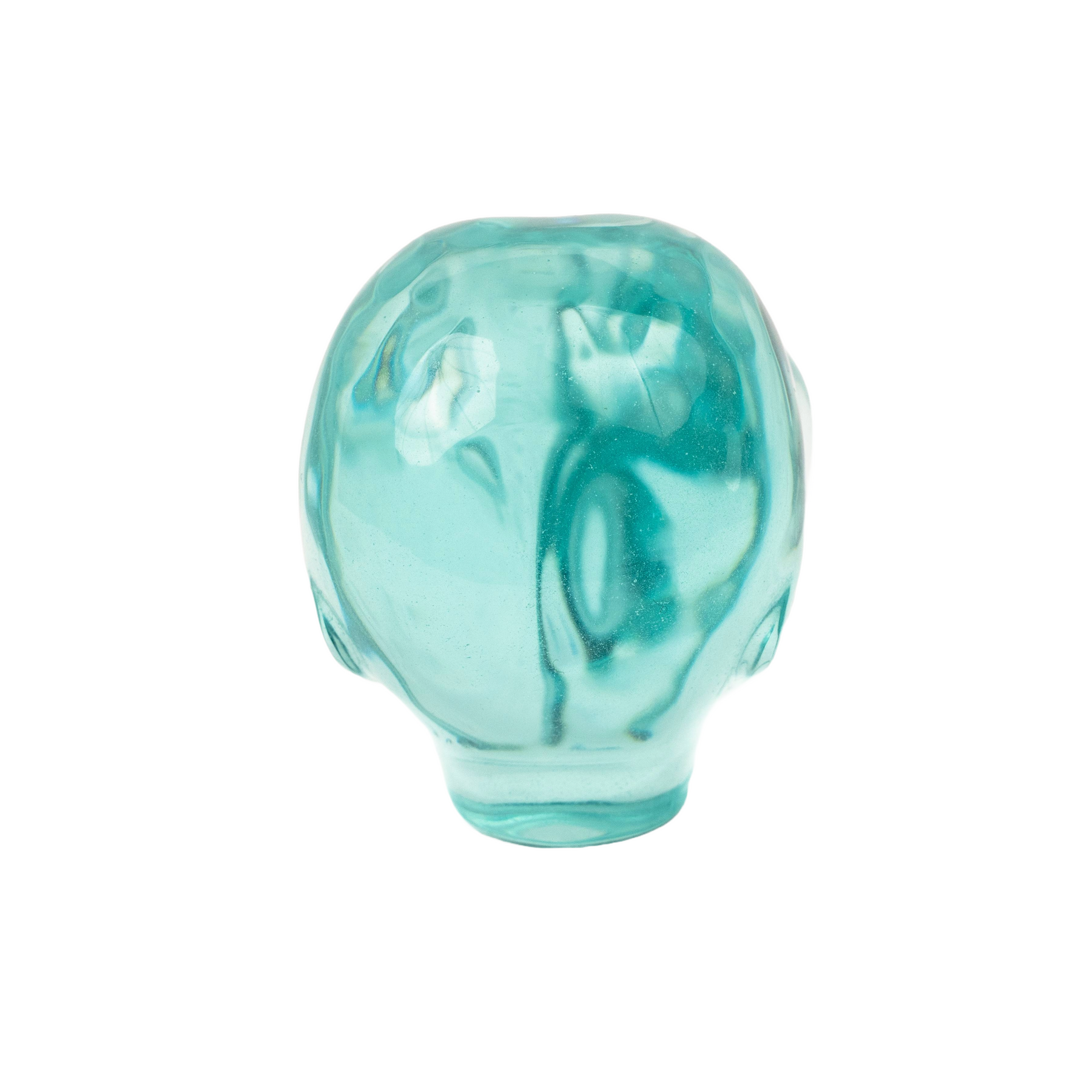 Blue Obsidian Glass Crystal Alien - 3.5" Large Crystal Skull