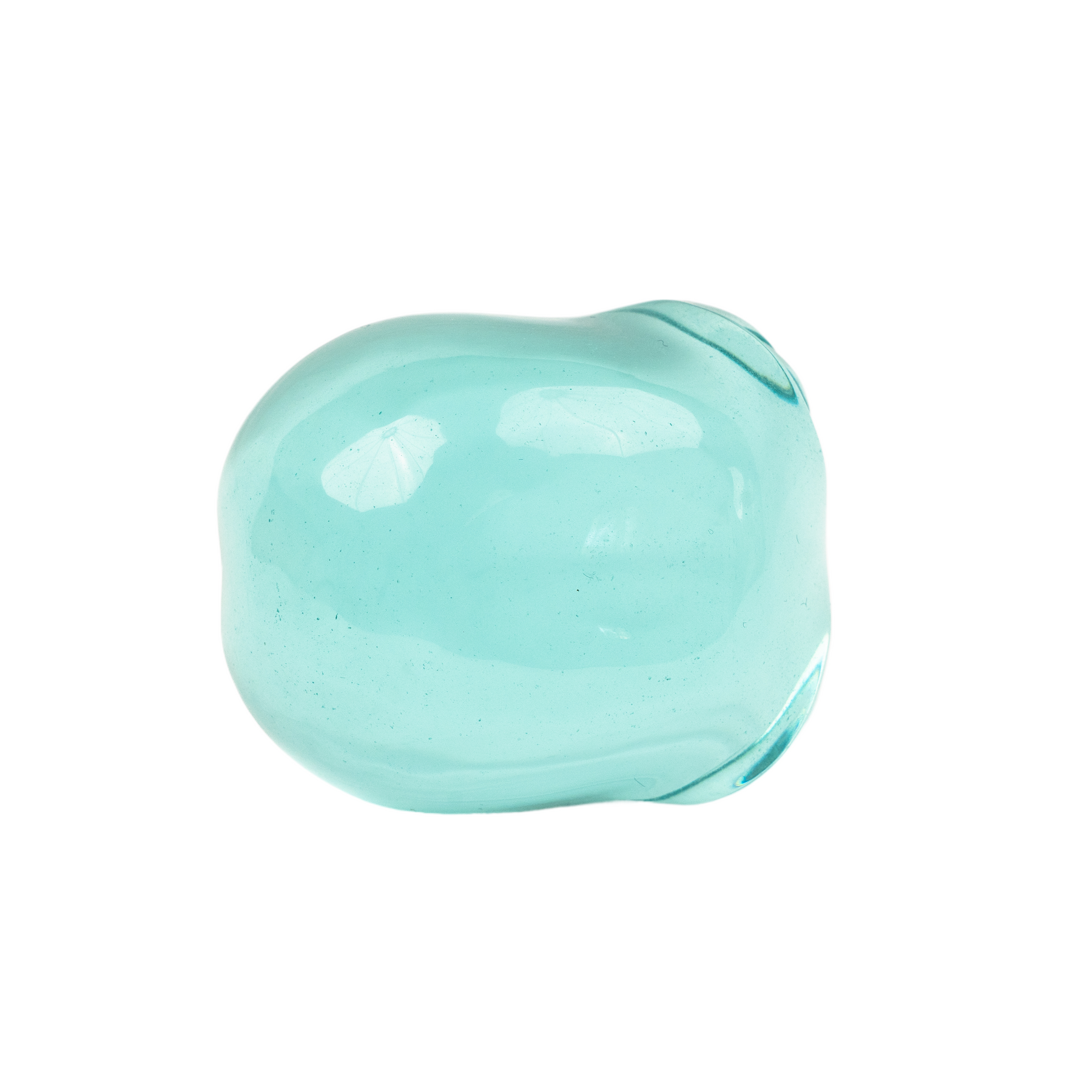 Blue Obsidian Glass Crystal Alien - 3.5" Large Crystal Skull