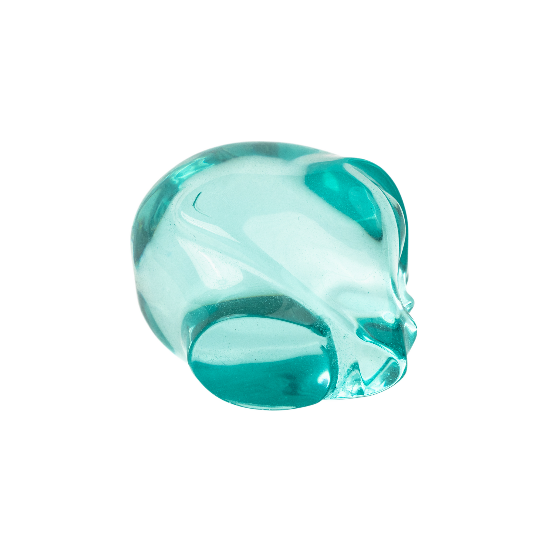 Blue Obsidian Glass Crystal Alien - 3.5" Large Crystal Skull