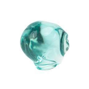 Blue Obsidian Glass Crystal Alien - 3.5" Large Crystal Skull
