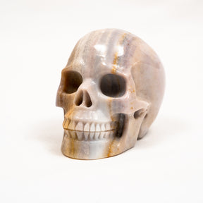 Agate Crystal Skull - Hand Carved 3.5" Large Crystal Skull