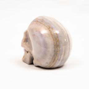 Agate Crystal Skull - Hand Carved 3.5" Large Crystal Skull