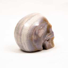 Agate Crystal Skull - Hand Carved 3.5" Large Crystal Skull