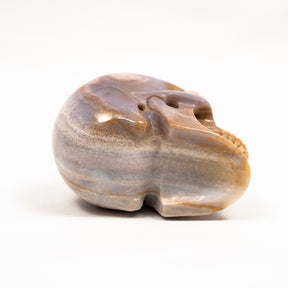 Agate Crystal Skull - Hand Carved 3.5" Large Crystal Skull