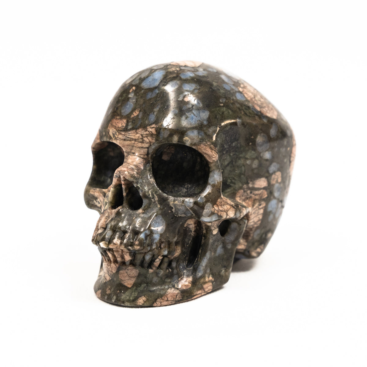 Galaxy Rhyolite (Que Sera) Crystal Skull - Hand Carved 3.5" Large Skull - RARE